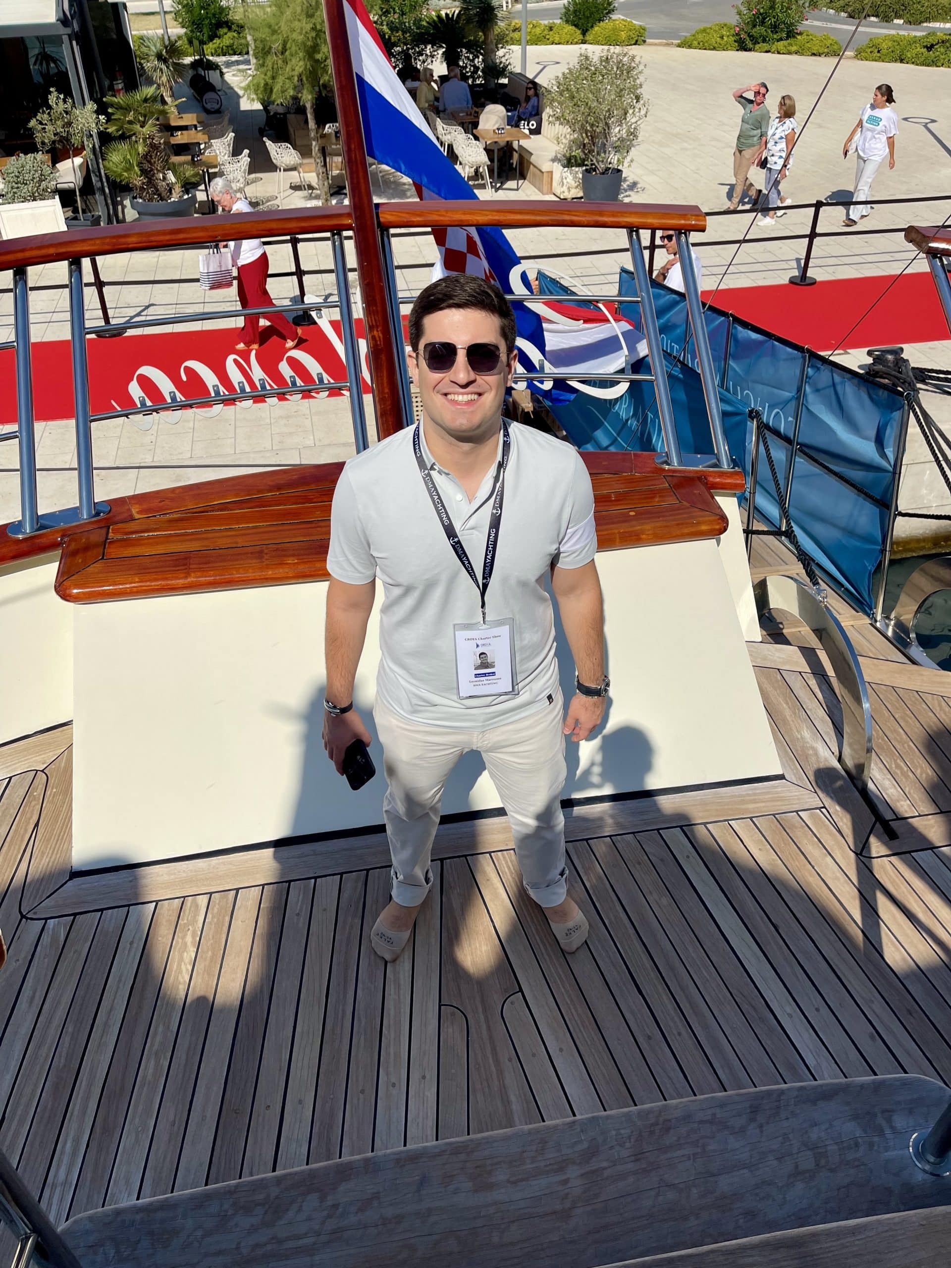 Yacht Charter Broker Leonidas Marousos onboard Gulet in Croatia