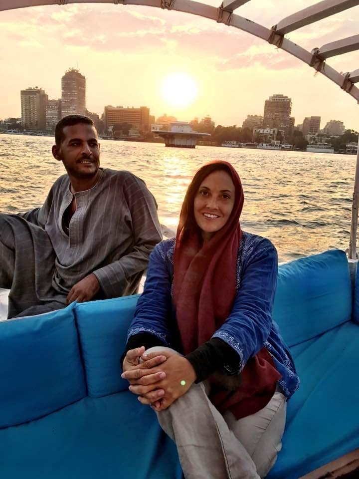 Yacht Charter Broker Melissa Rondeau sailing in Egypt