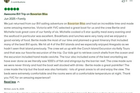 Review img # 17 of the yacht Bavarian Bliss