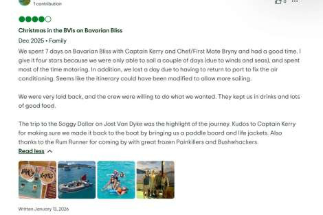 Review img # 14 of the yacht Bavarian Bliss