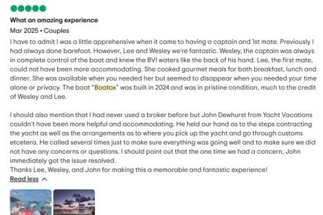Review img # 34 of the yacht Boatox