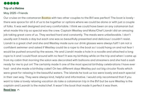 Review img # 28 of the yacht Boatox