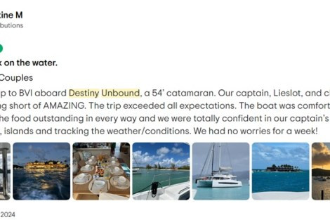 Review img # 29 of the yacht Destiny Unbound