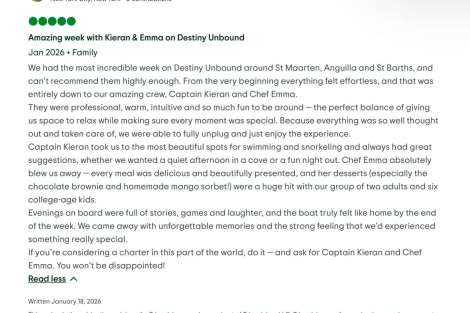 Review img # 15 of the yacht Destiny Unbound