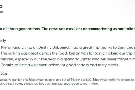 Review img # 18 of the yacht Destiny Unbound
