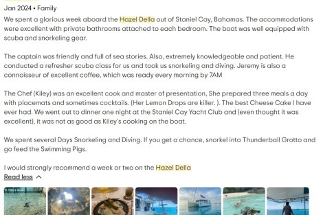 Review img # 30 of the yacht Hazel Della