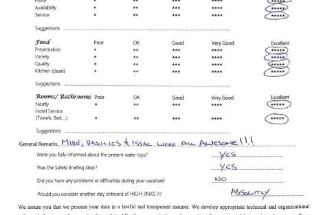 Review img # 126 of the yacht HIGH FIVE
