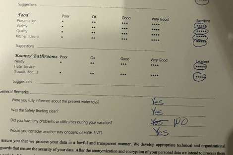 Review img # 52 of the yacht HIGH FIVE