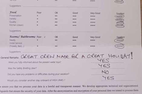 Review img # 23 of the yacht HIGHJINKS