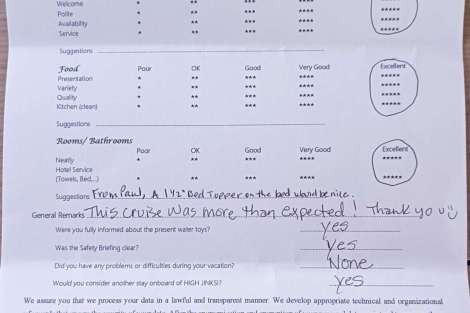 Review img # 5 of the yacht HIGHJINKS