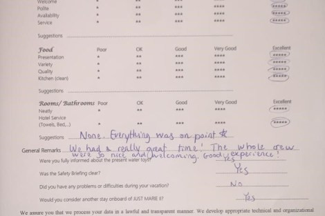 Review img # 20 of the yacht Just Marie 2