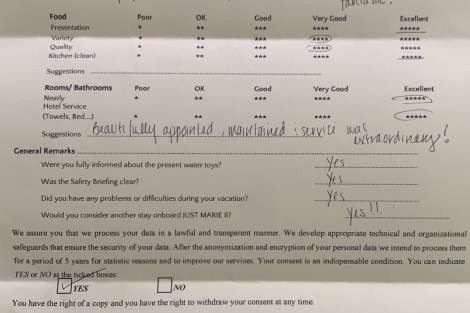 Review img # 5 of the yacht Just Marie 2
