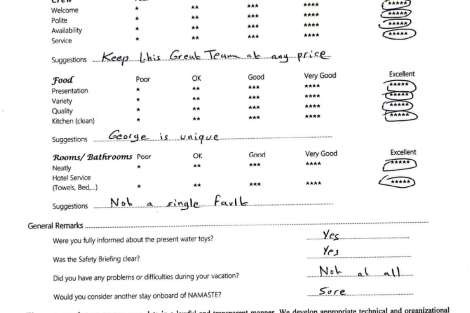 Review img # 142 of the yacht NAMASTE (SAMANA)