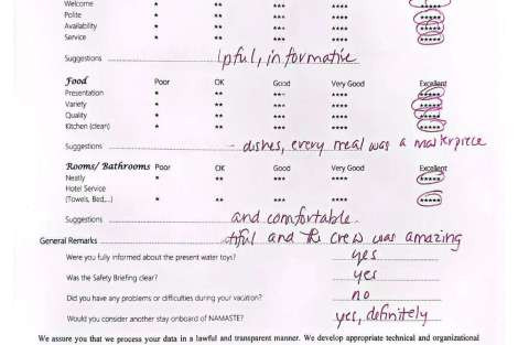 Review img # 82 of the yacht NAMASTE (SAMANA)