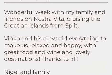 Review img # 4 of the yacht NOSTRA VITA