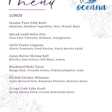 Food onboard OCEANA # 2