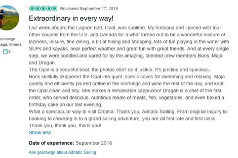 Review img # 16 of the yacht OPAL (Lagoon 620)