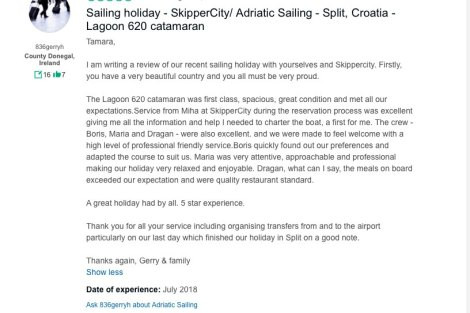 Review img # 17 of the yacht OPAL (Lagoon 620)