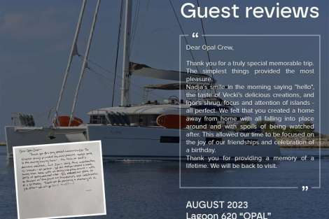 Review img # 10 of the yacht OPAL (Lagoon 620)