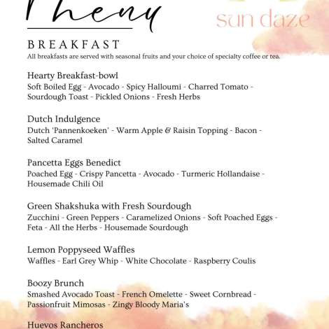 Food onboard SUN DAZE # 1