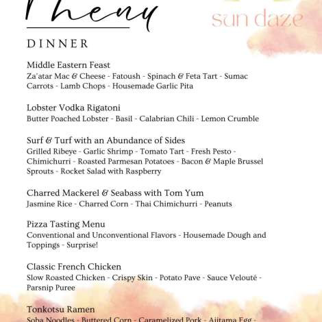 Food onboard SUN DAZE # 4
