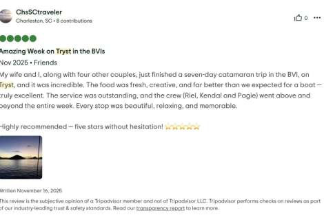 Review img # 27 of the yacht Tryst