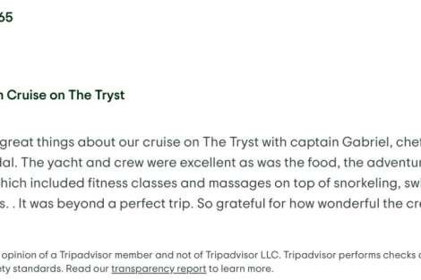 Review img # 15 of the yacht Tryst