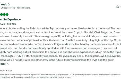 Review img # 6 of the yacht Tryst