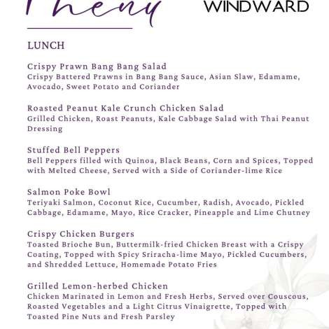 Food onboard WINDWARD # 2
