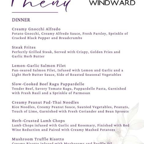 Food onboard WINDWARD # 4